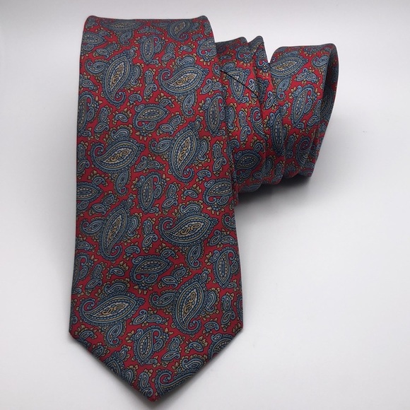 VTG Marshall Field’s Store for men Slim Silk Tie Paisley Pattern - Picture 1 of 6